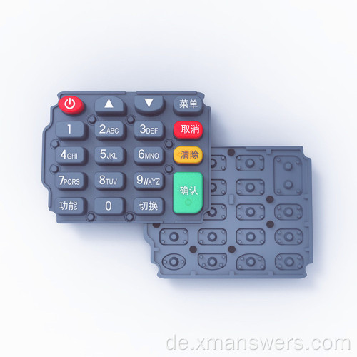 Silikonkautschuk-Carbon-Pillen-Tastatur mit PU-Beschichtung